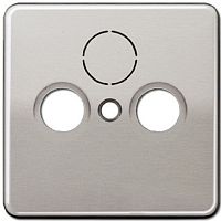 Лицевая панель Jung CD500 для розетки TV+R/TV+R+SAT платина картинка